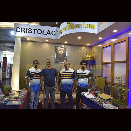 Crystolac super Titanium stall at Construct 2023 Exhibition-BMICH photo